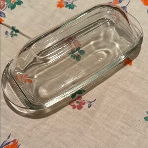 Clear Glass Butter Dish
